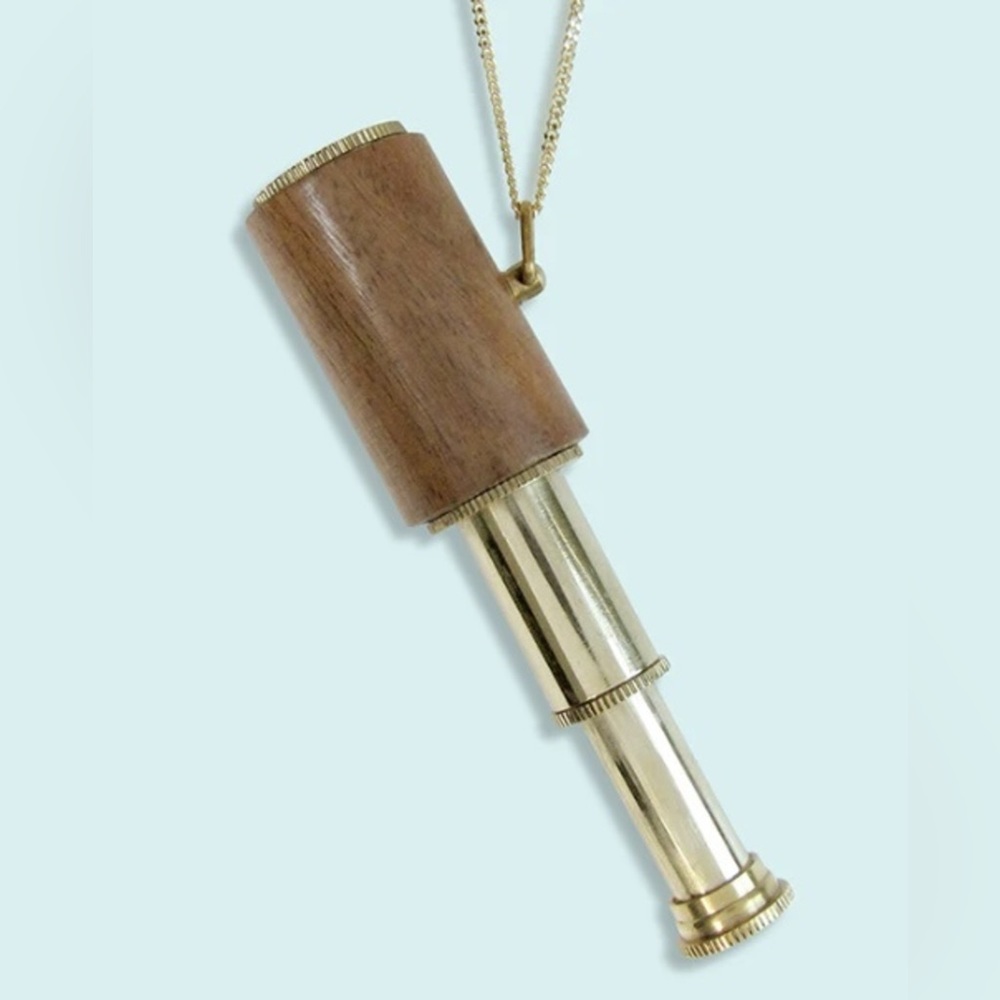 Wood Telescope Necklace